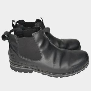 Timberland Boots Mens Size 13 Black Leather Earthkeepers Chelsea Waterproof