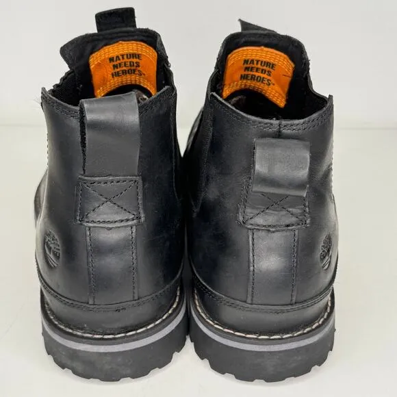 Timberland Boots Mens Size 13 Black Leather Earthkeepers Chelsea Waterproof
