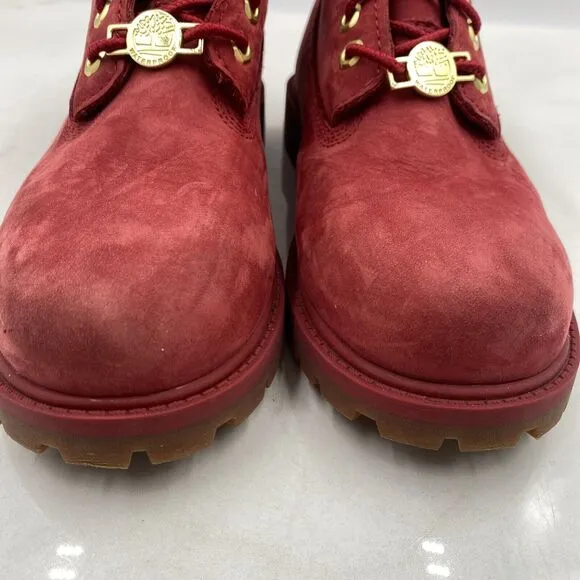 Timberland Boots Youth 2.5 Red Suede 6 Inch Premium Waterproof TB 0A42PR F41