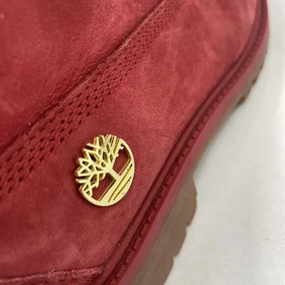 Timberland Boots Youth 2.5 Red Suede 6 Inch Premium Waterproof TB 0A42PR F41