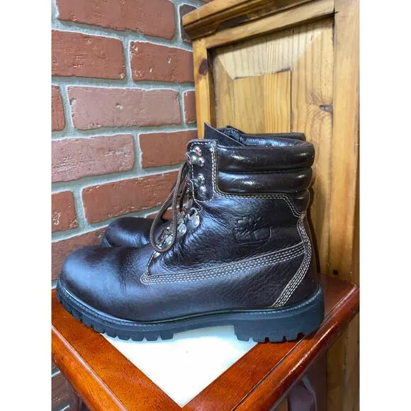 Timberland brown Full Grain Leather Boots Mens Size 9 A1UK1  A2940