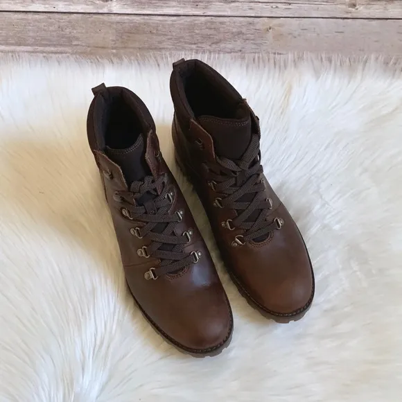 Timberland Brown Leather Ellendale Hiking Boots