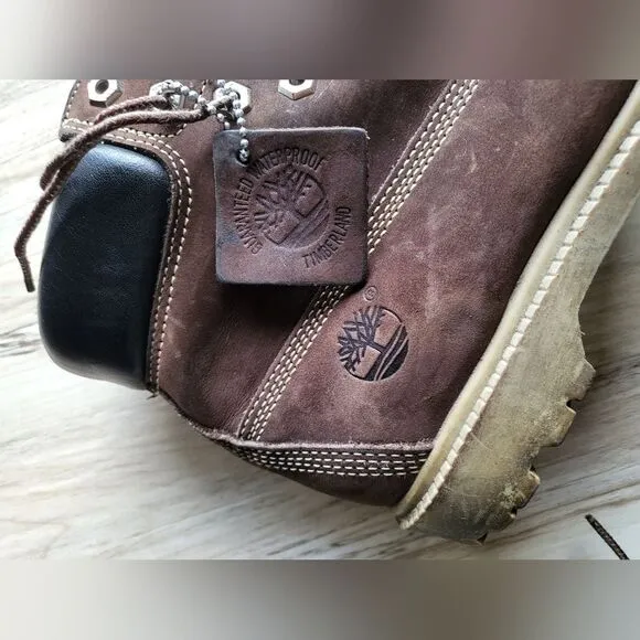 Timberland Chocolate Brown Waterproof Boots Size 8.5M