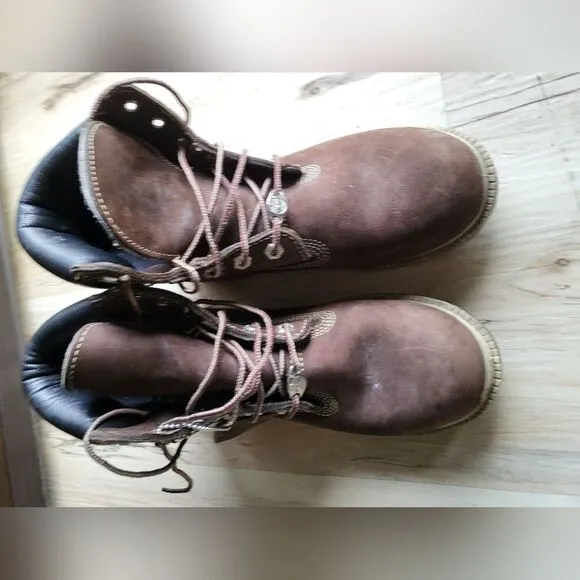 Timberland Chocolate Brown Waterproof Boots Size 8.5M