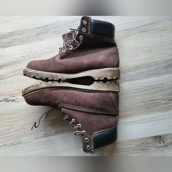 Timberland Chocolate Brown Waterproof Boots Size 8.5M