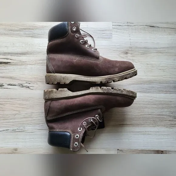 Timberland Chocolate Brown Waterproof Boots Size 8.5M