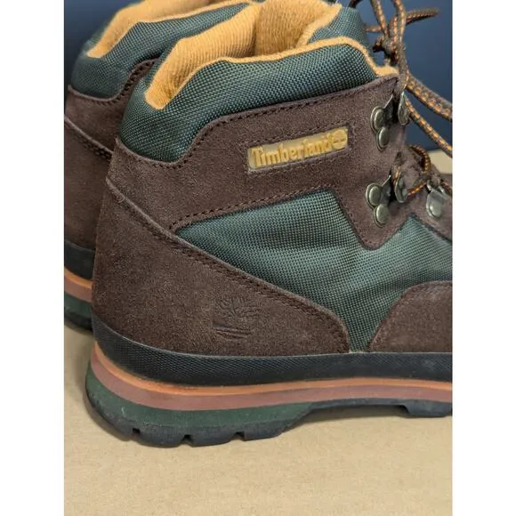 Timberland Euro Hiker Suede Leather Hiking Boots Brown Mens 10 Gorpcore Utility