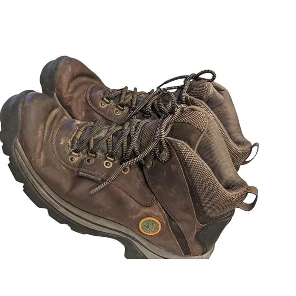 Timberland Hiking Boots Mens 10.5 Chocorua Trail Mid Waterproof Brown Leather