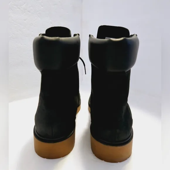 Timberland Jayne 6 Inch Boots Sz 10  Waterproof Boots Black Nubuck A1TH8