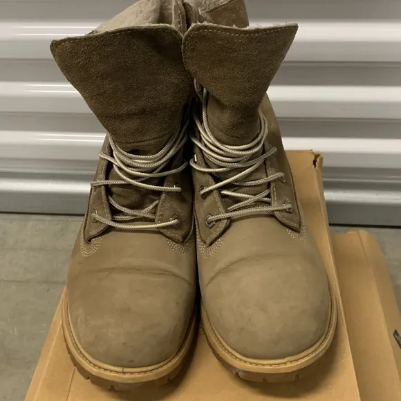 Timberland Jayne Fleece Women's Size 9US Gray Lace Up‎ Waterproof Boots