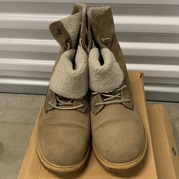Timberland Jayne Fleece Women's Size 9US Gray Lace Up‎ Waterproof Boots