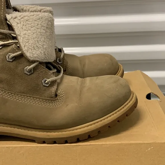 Timberland Jayne Fleece Women's Size 9US Gray Lace Up‎ Waterproof Boots