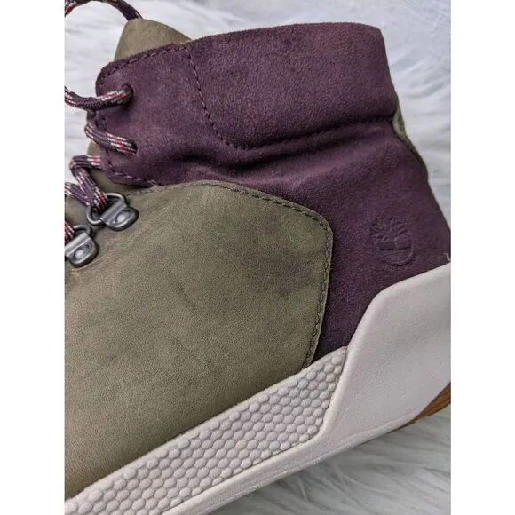 Timberland Kiri Up Waterproof Leather Hiker Boots Ankle Booties Sz 8