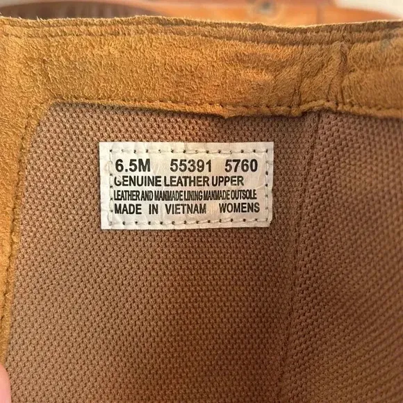 Timberland Leather Knee High Riding Style Cognac Boots size 6.5