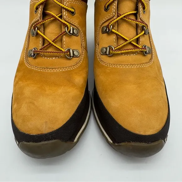 Timberland Leather Tan/Brown Wedge Heel Boots Size 8