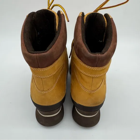 Timberland Leather Tan/Brown Wedge Heel Boots Size 8