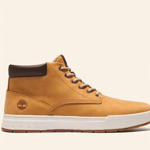 Timberland Maple Grove Leather Chukka Boots in Wheat Nubuck 10
