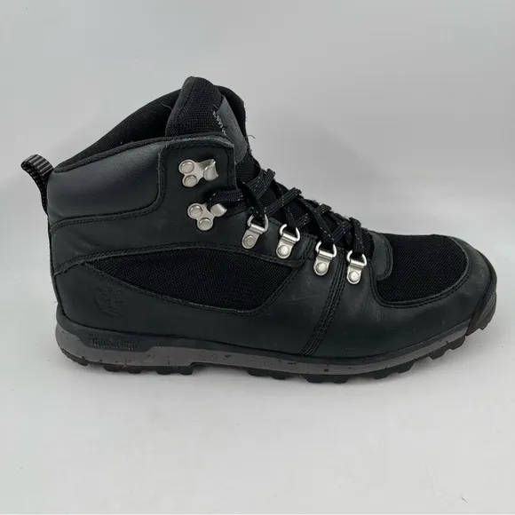 Timberland Men’s GT Sramble Mid Black Leather Hiking Boots - Size 10