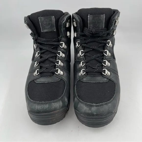 Timberland Men’s GT Sramble Mid Black Leather Hiking Boots - Size 10