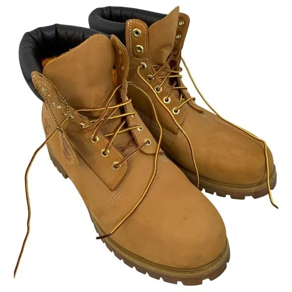 Timberland Mens Sz 13 Wide 6&quot; Premium Waterproof Boots Genuine Nubuck F9064