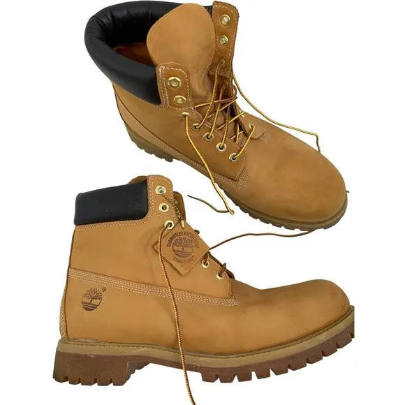 Timberland Mens Sz 13 Wide 6&quot; Premium Waterproof Boots Genuine Nubuck F9064