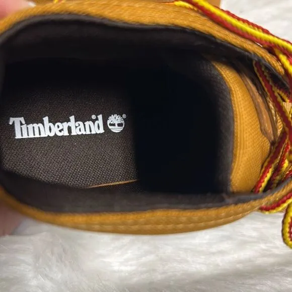 Timberland Men’s Tan Leather/Fabric Davis Square Chukka Sneaker Boots 11