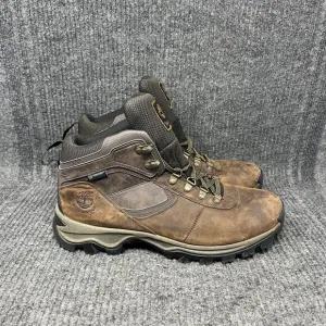 Timberland Mt. Maddsen Mid Hiking Boots Waterproof Brown Leather Men’s Size 11