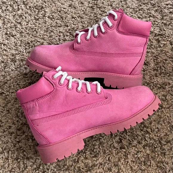 Timberland Premium 6-Inch Waterproof Boots Girls Size 2.5