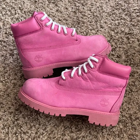 Timberland Premium 6-Inch Waterproof Boots Girls Size 2.5