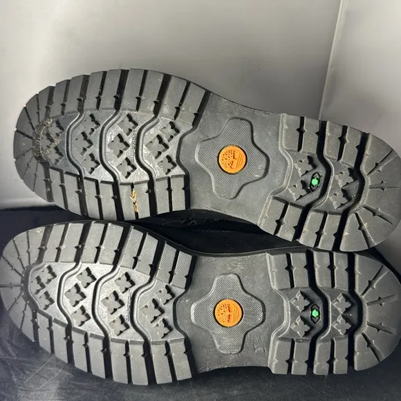Timberland Premium Boots size 7W black orange waterproof