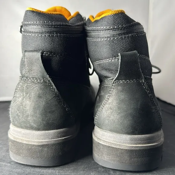 Timberland Premium Boots size 7W black orange waterproof
