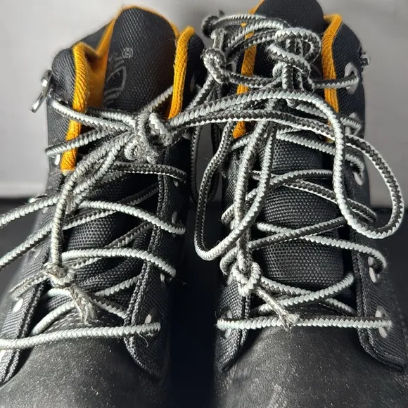 Timberland Premium Boots size 7W black orange waterproof