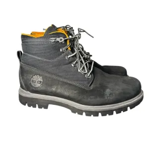 Timberland Premium Boots size 7W black orange waterproof