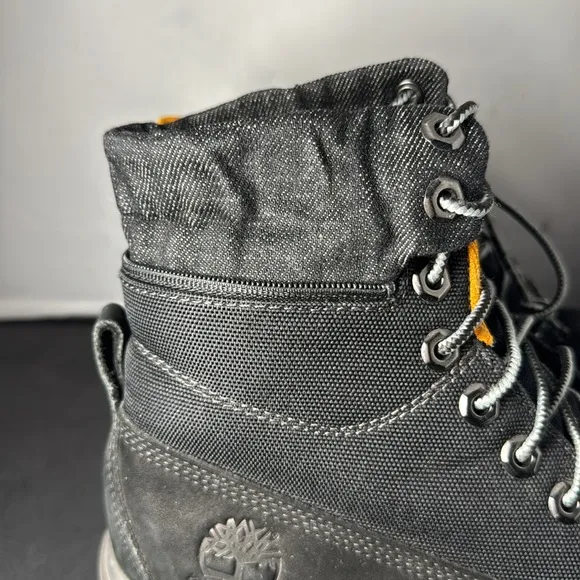 Timberland Premium Boots size 7W black orange waterproof