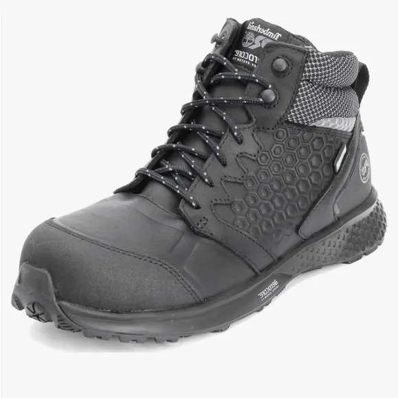 TIMBERLAND Pro Boots Women's  Black Reaxion Composite Toe Waterproof Hik…