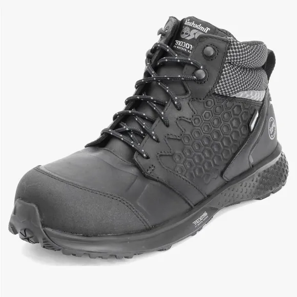 TIMBERLAND Pro Boots Women's  Black Reaxion Composite Toe Waterproof Hik…