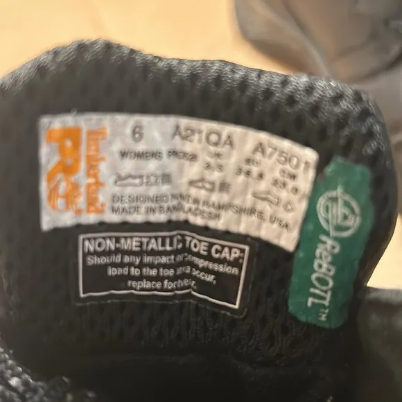 TIMBERLAND Pro Boots Women's  Black Reaxion Composite Toe Waterproof Hik…
