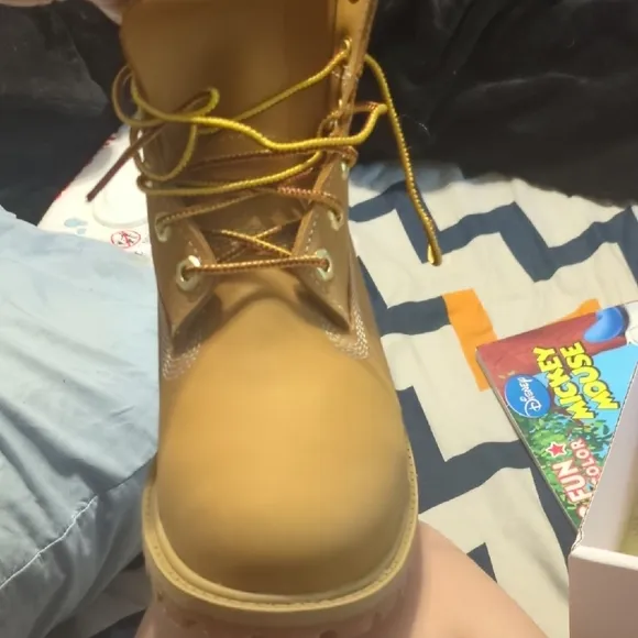Timberland Tan Leather Boots Boys 5.5