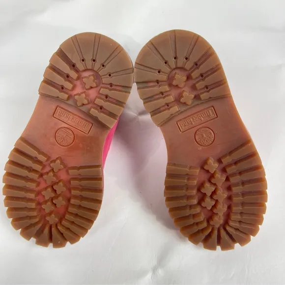 Timberland Toddler Premium 6&quot; 50th Anniversary Pink Insulated Leather boots 9
