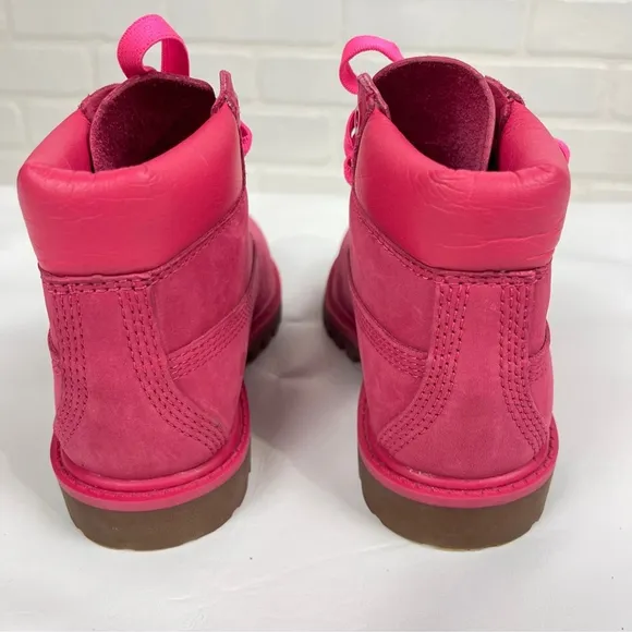Timberland Toddler Premium 6&quot; 50th Anniversary Pink Insulated Leather boots 9