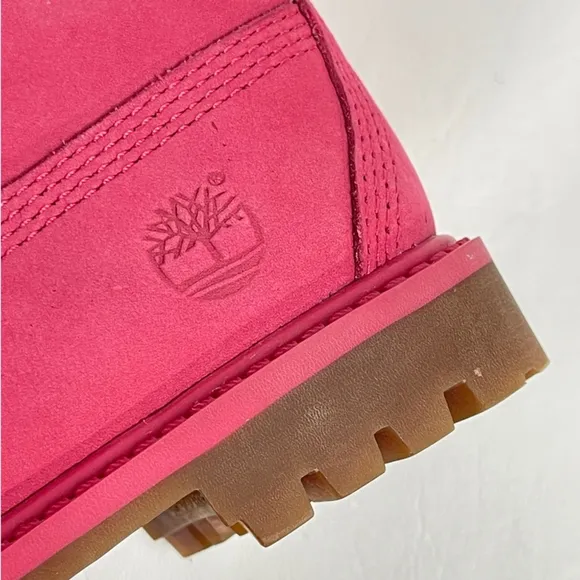 Timberland Toddler Premium 6&quot; 50th Anniversary Pink Insulated Leather boots 9