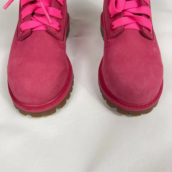 Timberland Toddler Premium 6&quot; 50th Anniversary Pink Insulated Leather boots 9