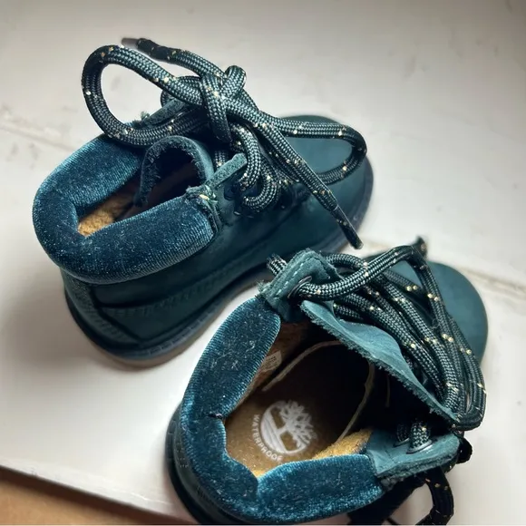 Timberland Toddler Premium Waterproof Boots Velvet Green Size 4