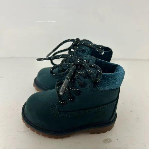 Timberland Toddler Premium Waterproof Boots Velvet Green Size 4