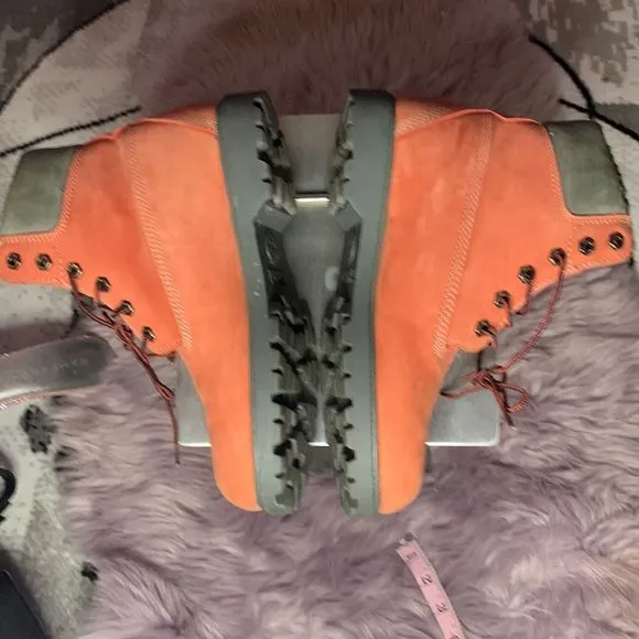 Timberland Waterproof Ladies Boots in Salmon &amp; Grey