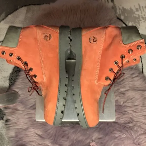 Timberland Waterproof Ladies Boots in Salmon &amp; Grey
