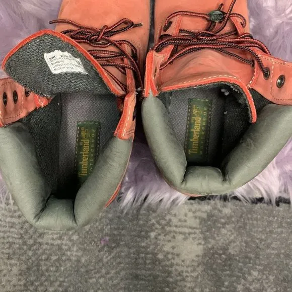 Timberland Waterproof Ladies Boots in Salmon &amp; Grey