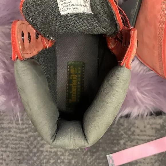 Timberland Waterproof Ladies Boots in Salmon &amp; Grey