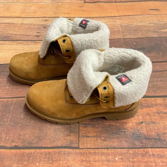 Timberland Women's Linden Woods Fold Down Waterproof Wheat Nubuck Boots