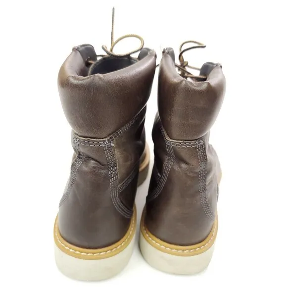 Timberland Women's Sensorflex Brown Leather Boots Sz 10